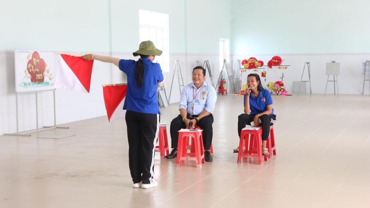 thi sinh tại trạm kỹ năng