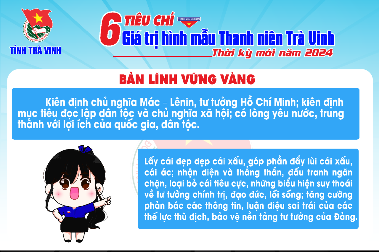A cartoon character with blue and red text
Description automatically generated