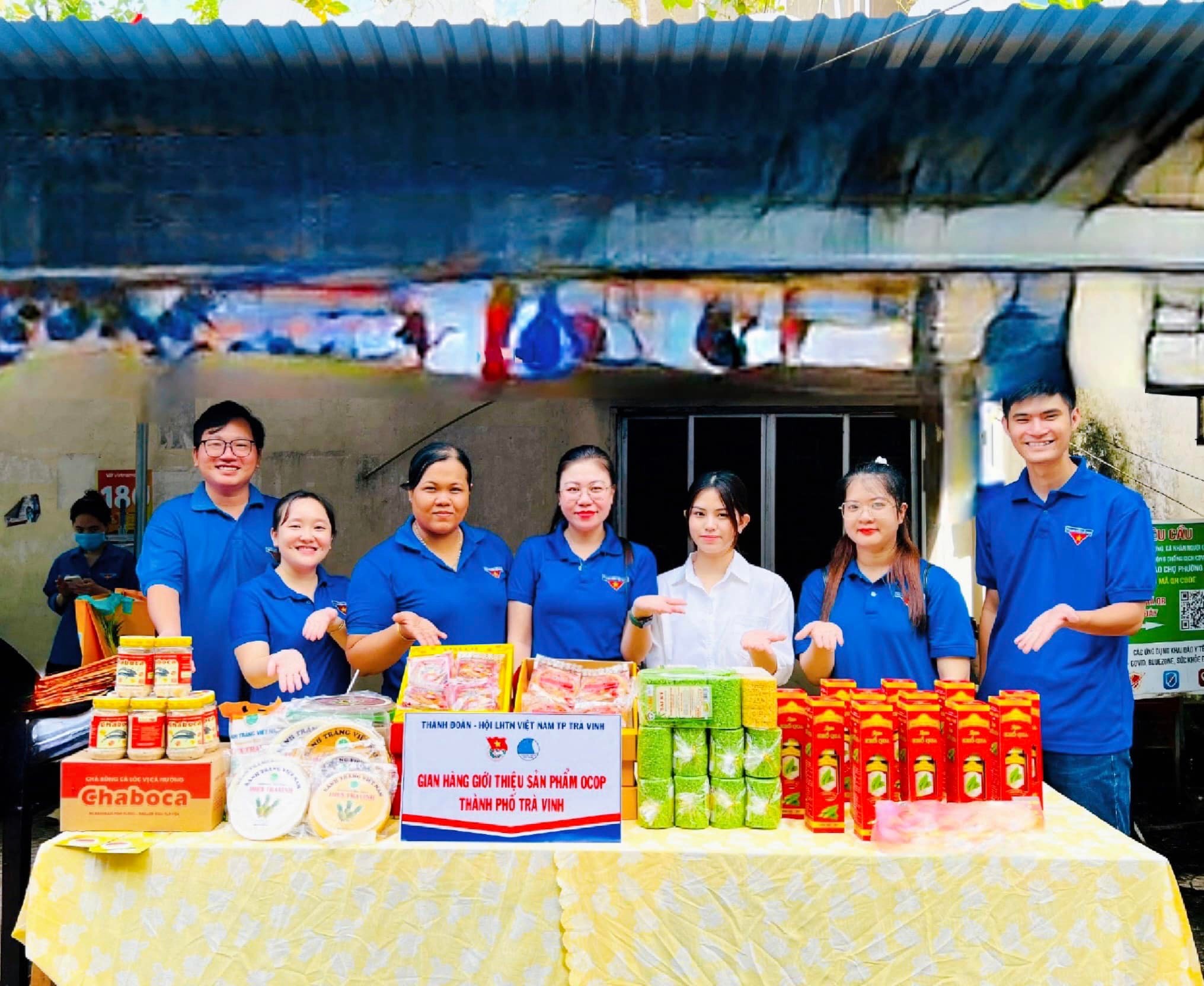 gian hàng sản phẩm Ocop thành phố Trà Vinh