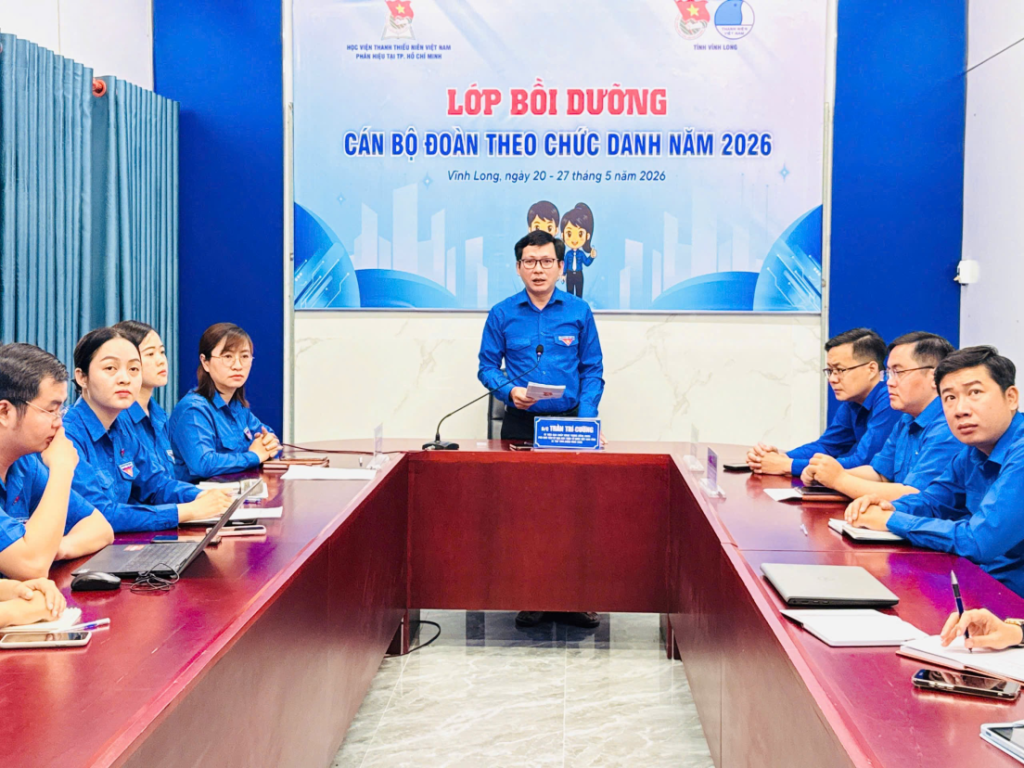 VĨNH LONG: 146 CÁN BỘ ĐOÀN ĐƯỢC BỒI DƯỠNG THEO CHỨC DANH NĂM 2026